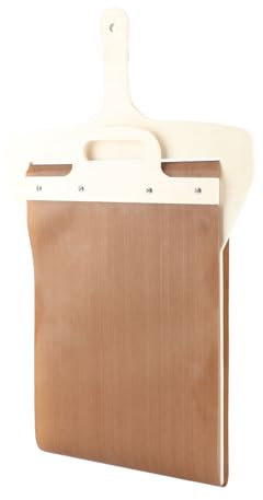 Pizza corrediza para cáscaras de madera de madera liviosa y cómoda espátula para hornear cocina casera de pizza