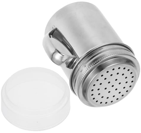 UKCOCO Rociador De Polvo Para Especias y Harinero De Acero Inoxidable Espolvoreador Cacao Tamizador Para Repostería Cocina y Uso Doméstico Coctelera De Azúcar De Acero Inoxidable