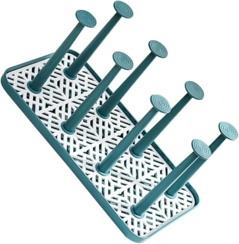 Generico Rastrelliera per Asciugare e Bottiglie Scolabottiglie per Tazze Tè Design Cucina Ordinata