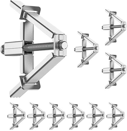 Kit Di Riparazione Per Scatole Elettriche | 10 Pezzi Di Graffette Riparatrici Per Scatole Di Prese - Riparatore Per Manutenzione Tipo 86/118 | Per Progetti Di Costruzione Ed Elettricisti
