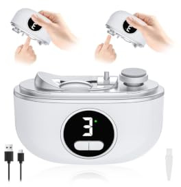 Tagliaunghie Elettrico,3 in 1 Tagliaunghie Automatico 3 Velocità Regolabile