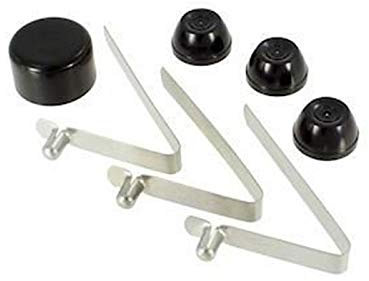 Weber Set mit Kappen und Radclips für Grills