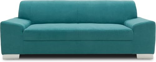 DOMO. collection Sofa Alisson, 3er Couch, 3 Sitzer, 3er Garnitur, Polstergarnitur 199 x 83 x 75 cm (BxTxH), in türkis
