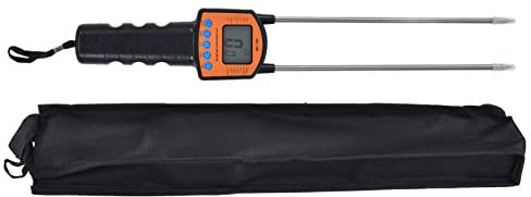 Humidimètre Numérique pour Farine, Testeur D'humidité du Grain, Invite Vocale LCD Rétroéclairé, Haute Précision, Haute Sensibilité, Robuste, Anti-Flexion, Humidimètre du Grain