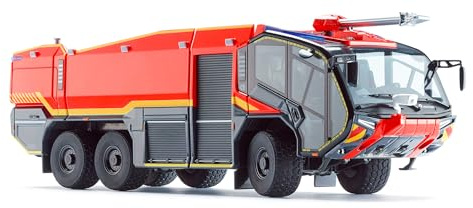 Wiking 043048 Feuerwehr Rosenbauer FLF Panther 6X6, Modell-Feuerwehrauto, 1:43, Ab 14 Jahre, Viele Funktionen, Bewegliche Vorderachse, Bewegliche Löschlanze und abnehmbare Löschkanone