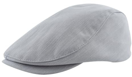 KeepSa Baumwolle Herren Newsboy Schiebermütze Flatcap Tellermütze Schlägermütze Gatsby Ivy Barett Cap Sommer Atmungsaktiv Verstellbare Vintage Cabbie Cap 57-61CM