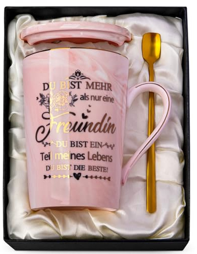 Geschenk Freundin, Beste Freundin Geschenke Geburtstag, 14Oz Keramik Becher