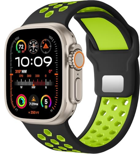 DGege Compatible with Apple Watch Bands for Men, 44mm 45mm 46mm 49mm 42mm, Sport Strap for iWatch Bands for Women, Adjustable Straps Compatible for iWatch Series SE 10/9/8/7/6/5/4/3/2/1 Ultra