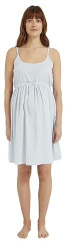 VERTBAUDET Chemise de Nuit Fines Bretelles de Grossesse en Seersucker rayé Bleu pâle 46
