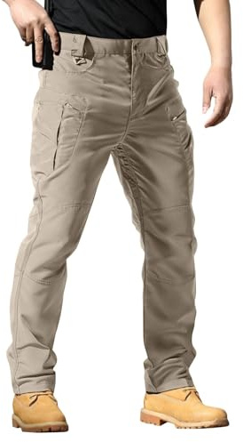 Pantalones de trabajo negros con múltiples bolsillos para hombre, pantalones de carga, pantalones de trabajo, pantalones de combate, pantalones de trabajo para chef, pantalones de protección
