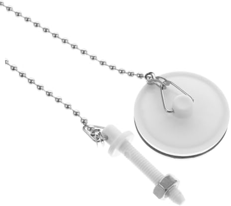 HOMOCONO Tapón para Bañera con Cadena de Acero Inoxidable Tapón de Desagüe para Lavabo y Fregadero de Baño Fácil de Usar y Quitar Adecuado para Cocina y Lavandería