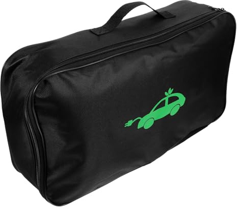 BRIGHTFUFU Ev Charger Storage Bag Rectangle Shape Portable Lightweight Ev Cable Organizer for Electric Vehicle Charging Spacious Case with Shockproof Design for Car and Daily Use