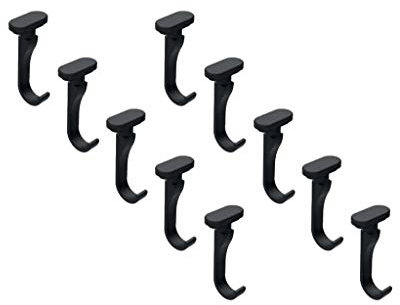 10er SET COSMA 8042230 Aurora Haken, Relingsystem, schwarz