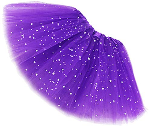 Ugitopi Niñas Sparkle Tutus Princesa Ballet Danza Capas Tul Tutu Faldas Girls Skirt