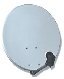 D2 Diffusion Antenne Parabole Satellite - Ø 60 cm - en Acier - avec LNB Universel - Blanche