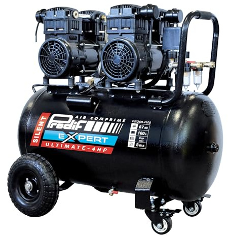 Compresseur silencieux PRODIF 100 litres, 4 CV, 8 bar - PROSIL4100
