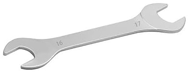 Globellapro 16 * 17mm Open End Spanner,Double Open Ended Wrench,Open Ended Wrench Flat Spanner,Chrome Vanadium Steel Wrench,Metric Spanner for Mechanic,Bicycle Repair