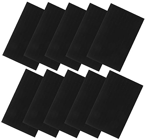 WRITWAA 10 Pezzi Spugna Nera per Scatola Porta Orecchini, Supporto Pratico e Leggero per Anelli e Spille, Tappetino Espositivo per Gioielli da Organizzare