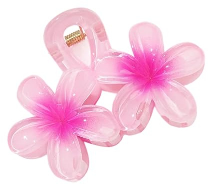 KMGDM Pinza de pelo de doble flor para mujer, accesorio ligero para el cabello con fuerte sujeción para deportes, yoga y uso diario