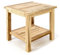 Divero Balkontisch HUSUM aus Teak Holz, unbehandelt – Farbe: Natur-Braun