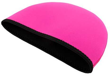 Sharplace Unisex 2mm Neoprene Warm hat Swimming Cap for Surfing Kayak Rafting Canoe Snorkeling S/M/L, Rose, M 55 to 59cm