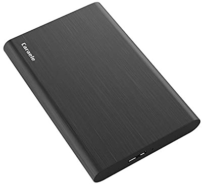 Caraele 500GB Ultra Slim Portable External Hard Drive USB3.0 HDD Storage Compatible for PC, Desktop, Laptop, MacBook, Chromebook, Xbox One, Xbox 360, PS4 (Black)