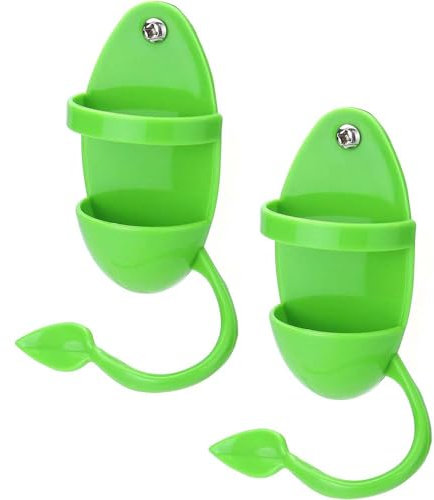 Confezione da 2 supporti per pappagalli per uccelli, ossa per mangime per pappagalli e seppie, con supporto per mangiatoia per uccelli per animali domestici, frutta, verdura e miglio