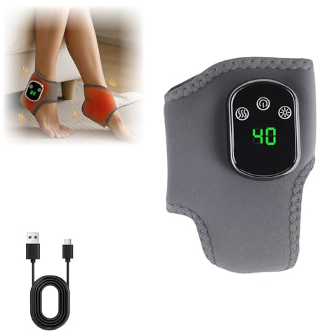 Foot Massagers for Pain and Circulation - Electric Shiatsu Massage Foot, Heat Feet Massager Circulation, Feet Massager Circulation Stimulator Foot Massager, Wireless & Portable 3-in-1 Massager, 1pcs