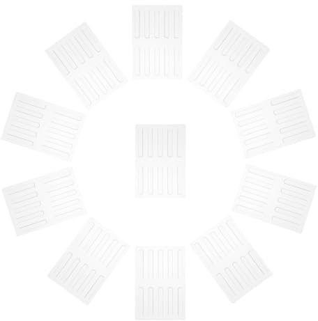 DOITOOL 50pcs Pu Anti-Collision Door Edge Protectors with Adhesive Cabinet Bumpers for Furniture and Wall Impact Cushion Pads, Universal Door Handle Stopper for Home Safety