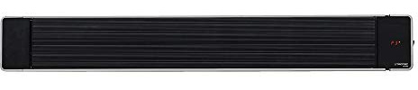 TROTEC Chauffage radiant sans lumière IRD 2400 Parasol Chauffage électrique Infrarouge Radiateur Radiant Halogene mural pour Terrasse de Jardin Exterieur, 2400 W