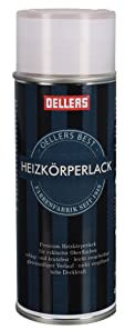 OELLERS Premium Heizkörperlack Sprühlack, 400 ml, RAL 9002 Grauweiß, hochgradig schlag - und kratzfest, beste Ergebnisse für exclusive Oberflächen