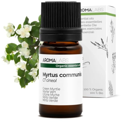 ORGANISK - GRÖN MYRT Eterisk Olja - 5mL - 100% Ren, Naturlig, Kemotypad och Certifierad AB - AROMA LABS (Franska Märket)