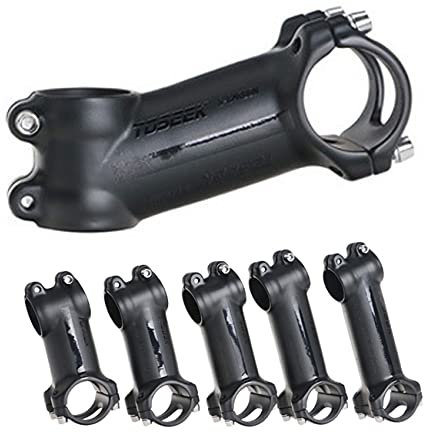 PLATT Aluminium MTB Fahrrad Vorbau Lenker Riser Verlängerung 1-1/8 für 31.8mm Lenker 60mm/70mm/100mm/110mm Schwarz