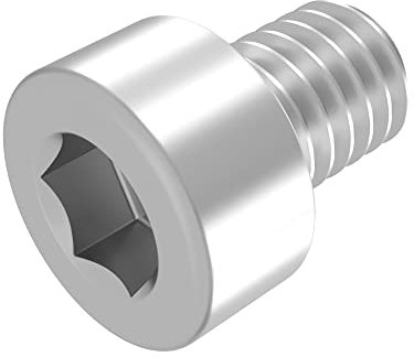 SECCARO Zylinderschraube M4 x 5 mm, Edelstahl V2A VA A2, DIN 912 / ISO 4762, Innensechskant, Vollgewinde, 20 Stück