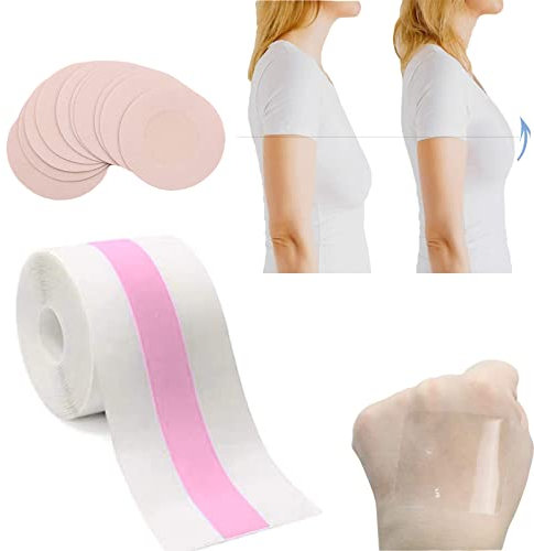 POMAMZ Brust Boob Tape Body Tape Lift Up BH Klebe BH Tape mit Nippelpads Brust Tape für Grosse Brüste Breast Tape für Abendkleider, Hochzeitskleid,Ballkleid