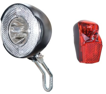 LED Beleuchtungsset batteriebetrieben 30 Lux Vorderlicht Rücklicht inkl. Batterien