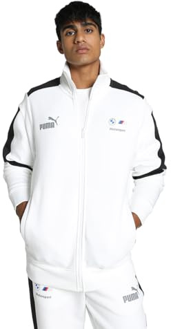 PUMA Men's BMW M Motorsport MT7+ Training Jacket with DryCELL Technology, White, XL