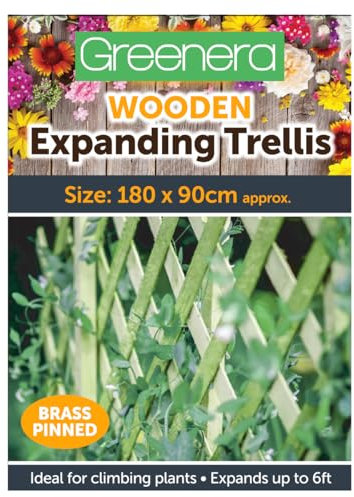 Wooden Trellis Expandable Garden Wall Trellis for Climbing Plants Wall Trellis Fence Panel for Patio Garden, 180x90 cm, Green