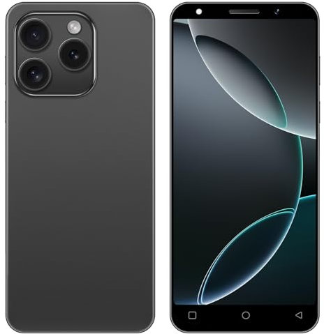 JoyHandy Unlocked 4G Smartphone, 5.0 HD Display, 16GB (Scalable up to 128GB), Dual SIM Dual Camera, Android 10.0 OS, Support WIFI/Bluetooth/GPS/Face ID Cheap Mobile Phone (Black)