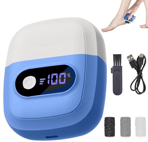 Quitacallos eléctrico para pies – Pulidor de recargable | Eliminador de callos eléctrico para talones, eficaz herramienta electrónica para la eliminación de callos para parejas y familias
