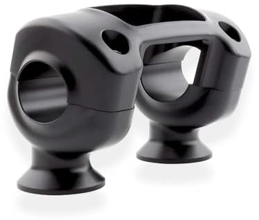 Morsetto Rialzato Manubrio Moto Per Softail Per Bob Per FXBB Kit Di Riser E Morsetto Per Manubrio Da 1,25(Black)