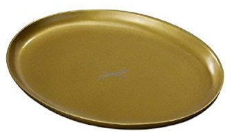 Kerzenteller, Dekoteller Oval Gold 9 x 12 cm