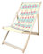 MultiBrands® Liegestuhl, Holz, ohne Armlehne, klappbar, Flamingo