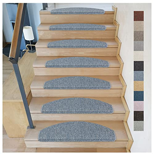 Kettelservice-Metzker Stufenmatten Göteborg Halbrund I in verschiedenen Setvarianten I 65x24x4cm I Aquablau 16 Stück