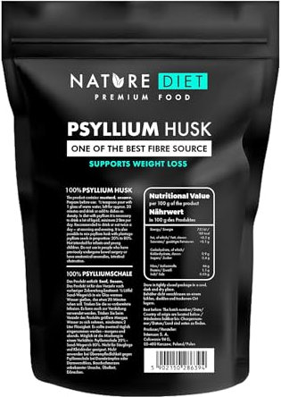Nature Diet - Psyllium husk 1000 g | Source de fibres | Digestion | Détoxification