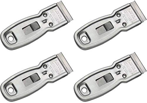Hyde Tools 13050 Delta Heavy Duty Glass Scraper, 4 Pack