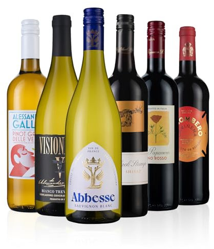 Laithwaites Customer Favourites Red and White Wine Selection - Case of 6 Mixed Bottles (75cl) - Black Stump Durif Shiraz, El Bombero, Abbesse Sauvignon Blanc & More