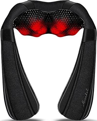 Shiatsu Neck Back & Shoulder Massager with Heat for Pain Relief Deep Tissue