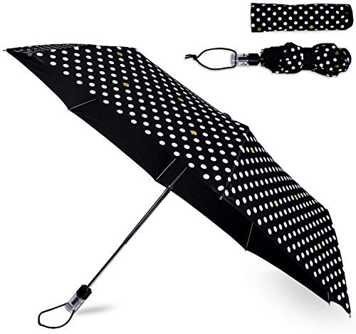 kate spade new york Compact Travel Umbrella, Polka Dots