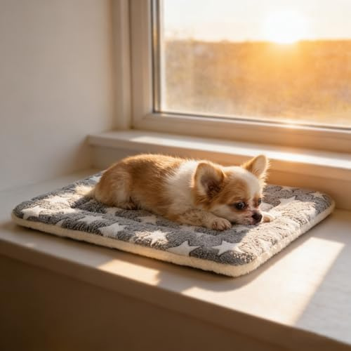 MORA PETS Cat Mat Bed 22 Inch Reversible Blanket for Indoor Cats